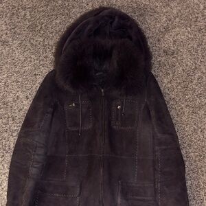 100% Natural Shearling Winter Coat